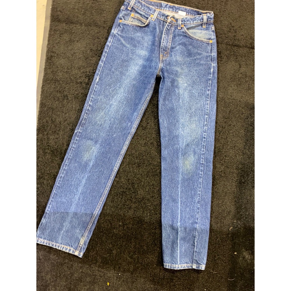 VTG Levis 505 Regular Fit Straight Leg Jeans Orange Tab Medium Wash 32x32 Denim
